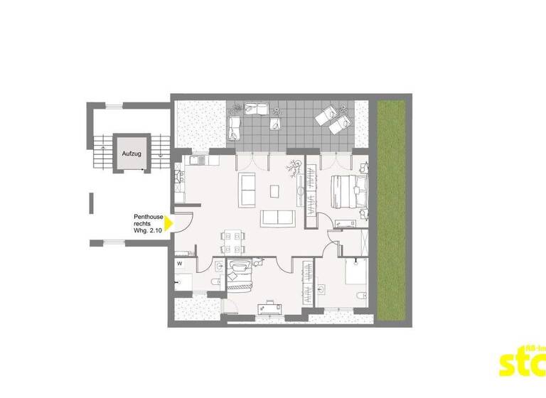 Wohnung zur Miete - Erstbezug 1.550 € 3 Zimmer 99,8 m² frei ab 01.06.2026 Obernau Aschaffenburg 63743