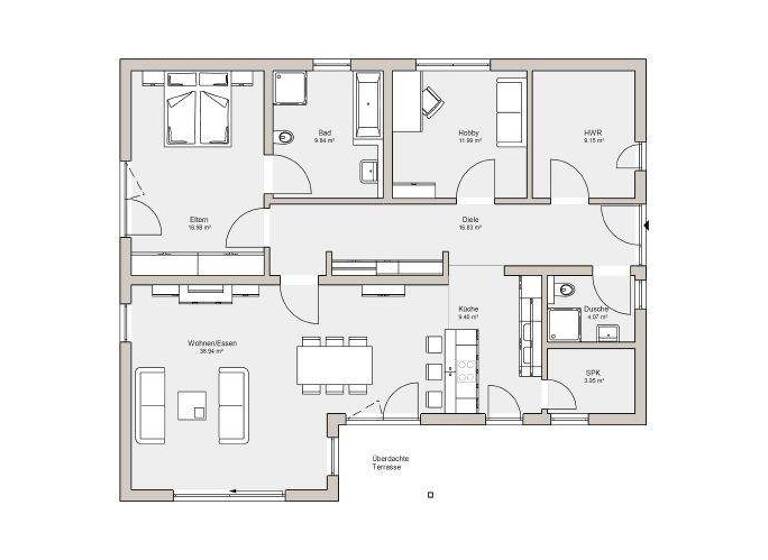Bungalow zum Kauf provisionsfrei 363.435 € 3 Zimmer 123 m² 553 m² Grundstück Sayda 09619