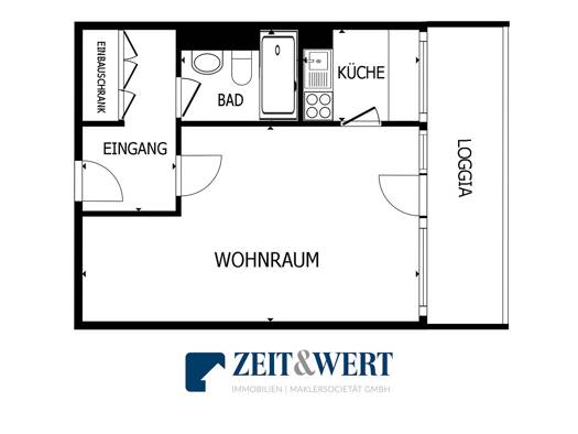 Wohnung zum Kauf 93.000 € 1 Zimmer 38 m² 15. Geschoss Liblar Erftstadt 50374