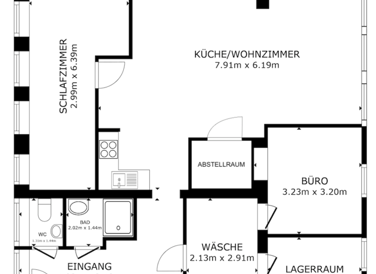 Wohnung zum Kauf 89.000 € 3 Zimmer 90 m² Hohenfels-Essingen 54570