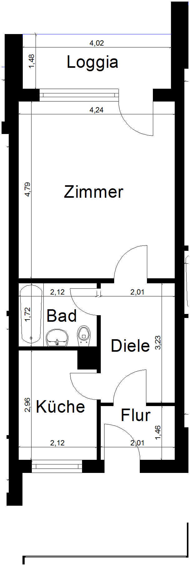 Wohnung zur Miete nur mit Wohnberechtigungsschein 184 € 1 Zimmer 40,4 m²<br/>Wohnfläche 3.<br/>Geschoss 01.04.2025<br/>Verfügbarkeit Grevenbroicher Strasse 8 Hülsdonk - Donk Viersen 41748