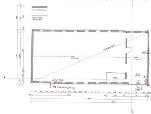 Lagerhalle zur Miete 450 € 321,1 m² Lagerfläche Weslarn Bad Sassendorf 59505