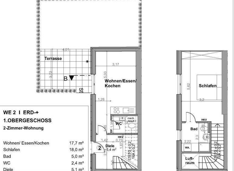 Wohnung zur Miete 900 € 2 Zimmer 55,7 m² EG frei ab 01.06.2026 Mehlem Bonn 53179