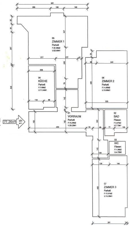 Wohnung zur Miete 722 € 3 Zimmer 77,3 m²<br/>Wohnfläche Sankt Leonhard Graz 8010