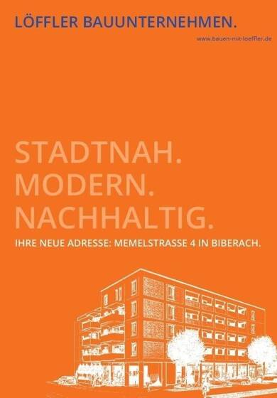Wohnung zum Kauf provisionsfrei 456.100 € 3,5 Zimmer 78,7 m² Kernstadt Biberach an der Riß 88400