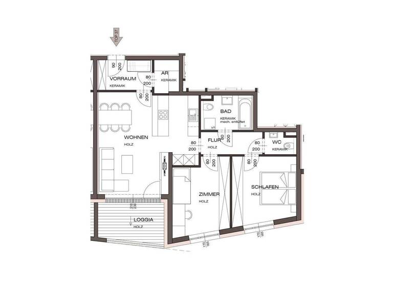 Wohnung zum Kauf - Erstbezug 520.047 € 3 Zimmer 70,9 m² Vöcklabruck 4840