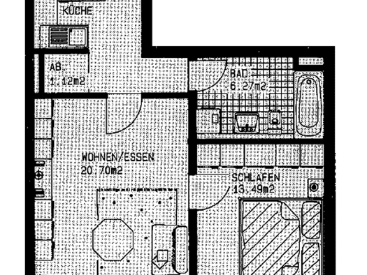 Wohnung zur Miete 710 € 2 Zimmer 54,9 m² 1. Geschoss frei ab 01.01.2027 Himpfelshofstraße 9 Rosenau Nürnberg 90429