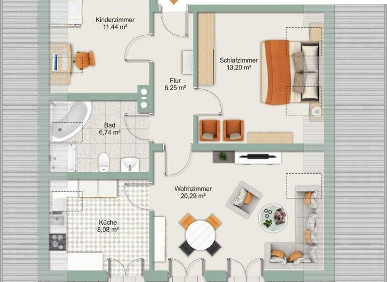 Wohnung zum Kauf 270.000 € 3 Zimmer 70 m² Königsdorf 82549