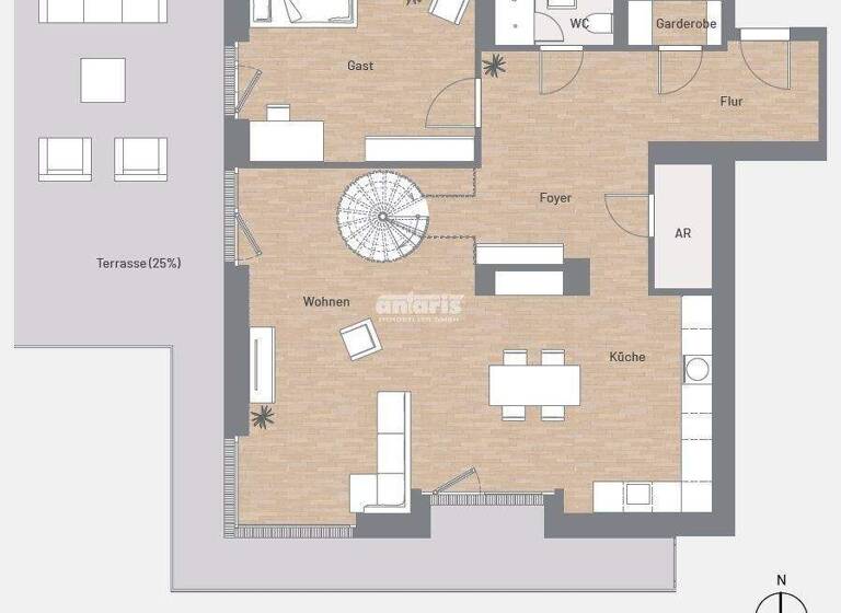 Wohnung zur Miete 2.509 € 4,5 Zimmer 250,9 m² Altstadt Erfurt 99084