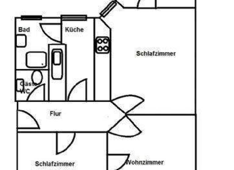 Wohnung zur Miete 980 € 4 Zimmer 103 m² EG frei ab 01.05.2026 Jungfernstieg 20 Tribseer Vorstadt Stralsund 18437