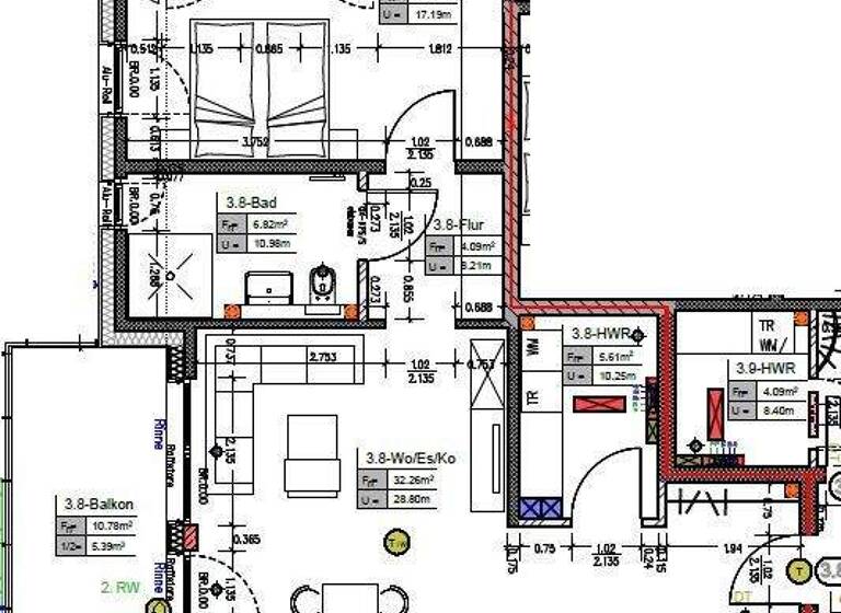 Wohnung zur Miete - Erstbezug 899 € 2 Zimmer 71 m² 2. Geschoss frei ab 01.08.2026 Geldern 47608