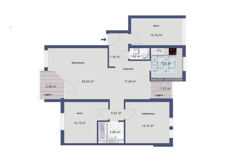 Wohnung zum Kauf 280.000 € 4 Zimmer 90,4 m² Unterhausen Lichtenstein 72805