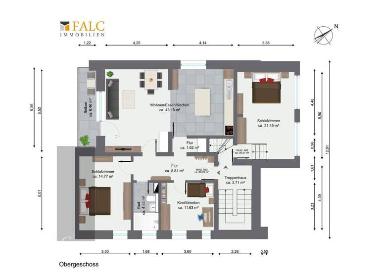 WG-Zimmer zum Kauf 299.000 € 3 Zimmer 88,1 m² Northeim 37154