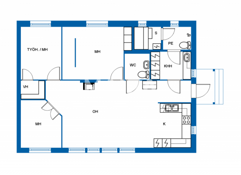 Einfamilienhaus zum Kauf 259.000 € 4 Zimmer 98 m² 1.452 m² Grundstück Palkotie 1 Valkeakoski 37600
