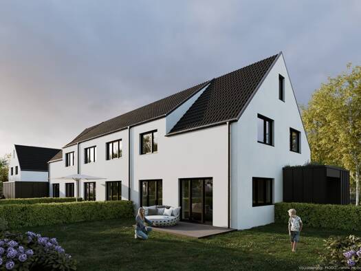 Reihenmittelhaus zur Miete - Erstbezug 1.700 € 3 Zimmer 131,7 m² 139,1 m² Grundstück frei ab sofort Schwalbenstraße 37a Donnerschwee Oldenburg / Donnerschwee 26123