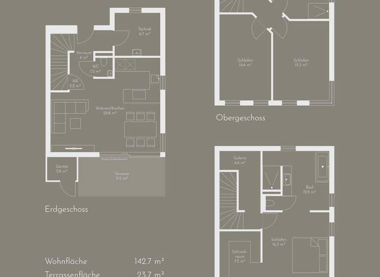 Doppelhaushälfte zum Kauf - Erstbezug 565.000 € 4,5 Zimmer 142,7 m² Stettner Straße 14 Enzersfeld im Weinviertel / Königsbrunn 2202