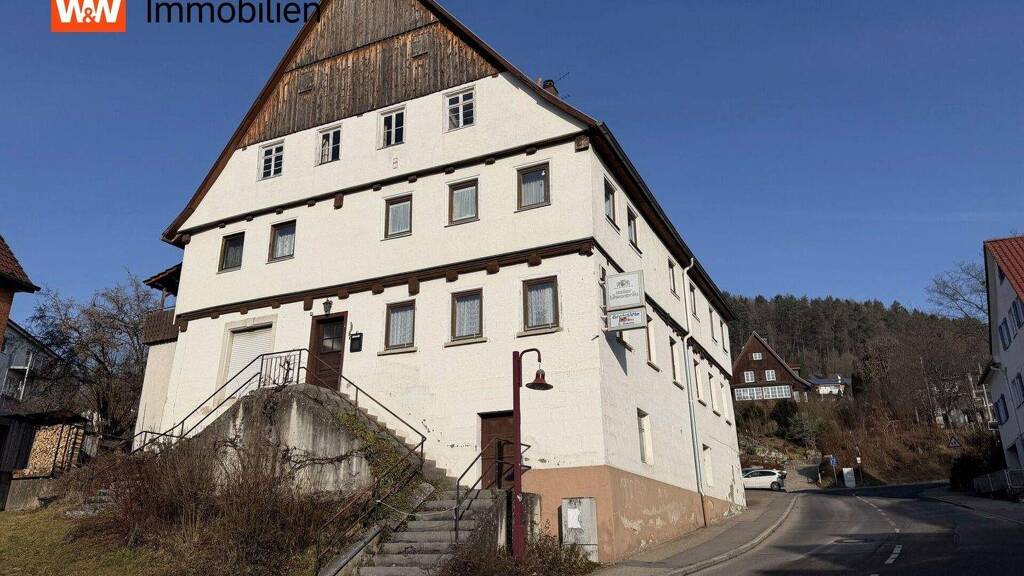 Haus zum Kauf 110.000 € 10 Zimmer 250 m² 1.027 m² Grundstück Sulzbach Sulzbach-Laufen 74429