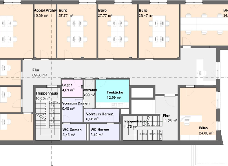 Bürogebäude zur Miete - Erstbezug 18,50 € 10 Zimmer 356 m²<br/>Bürofläche Breiter Weg 118 Krökentorviertel / Breiter Weg NA Magdeburg 39104