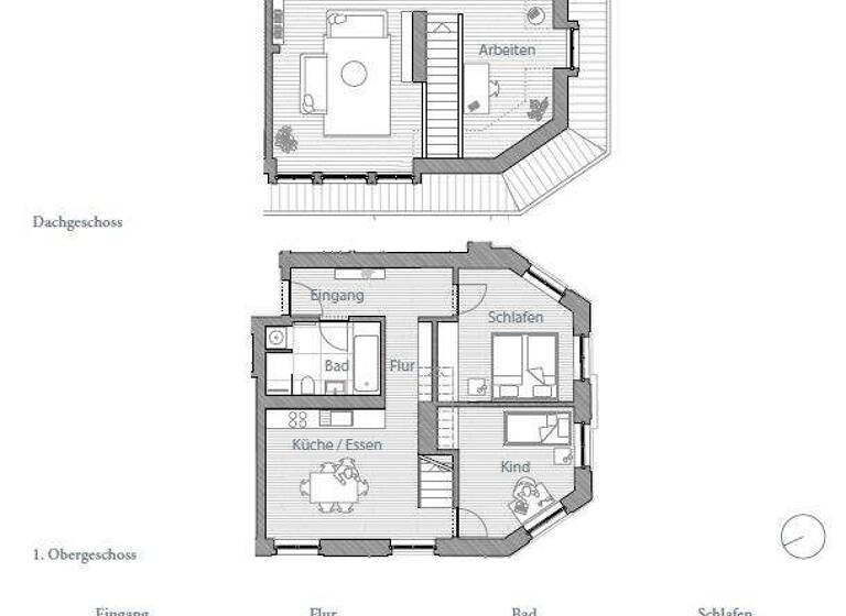Maisonette zur Miete 1.990 € 4 Zimmer 117,1 m² 1. Geschoss frei ab sofort Bautzner Landstraße 3 a Bühlau/Weißer Hirsch Dresden 01324