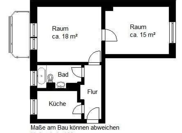 Wohnung zur Miete 397 € 2 Zimmer 49,6 m² 4. Geschoss frei ab 01.06.2026 Philipp-Reis-Str. 12 Landrain Halle (Saale) 06118