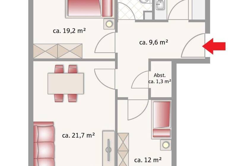 Wohnung zum Kauf 398.000 € 3 Zimmer 79 m² 4. Geschoss Innenstadt Rosenheim 83022