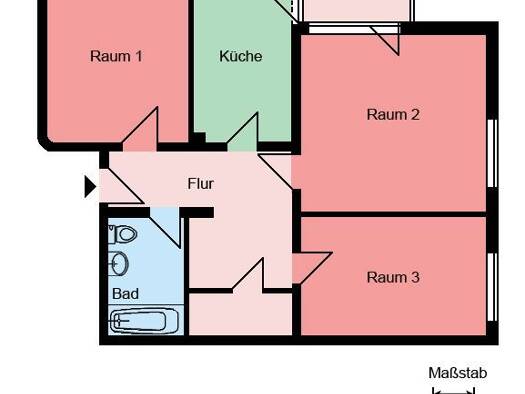 Wohnung zur Miete 589 € 3 Zimmer 80,2 m² 2. Geschoss frei ab 01.10.2026 Robert-Koch-Straße 74 Methler Kamen 59174