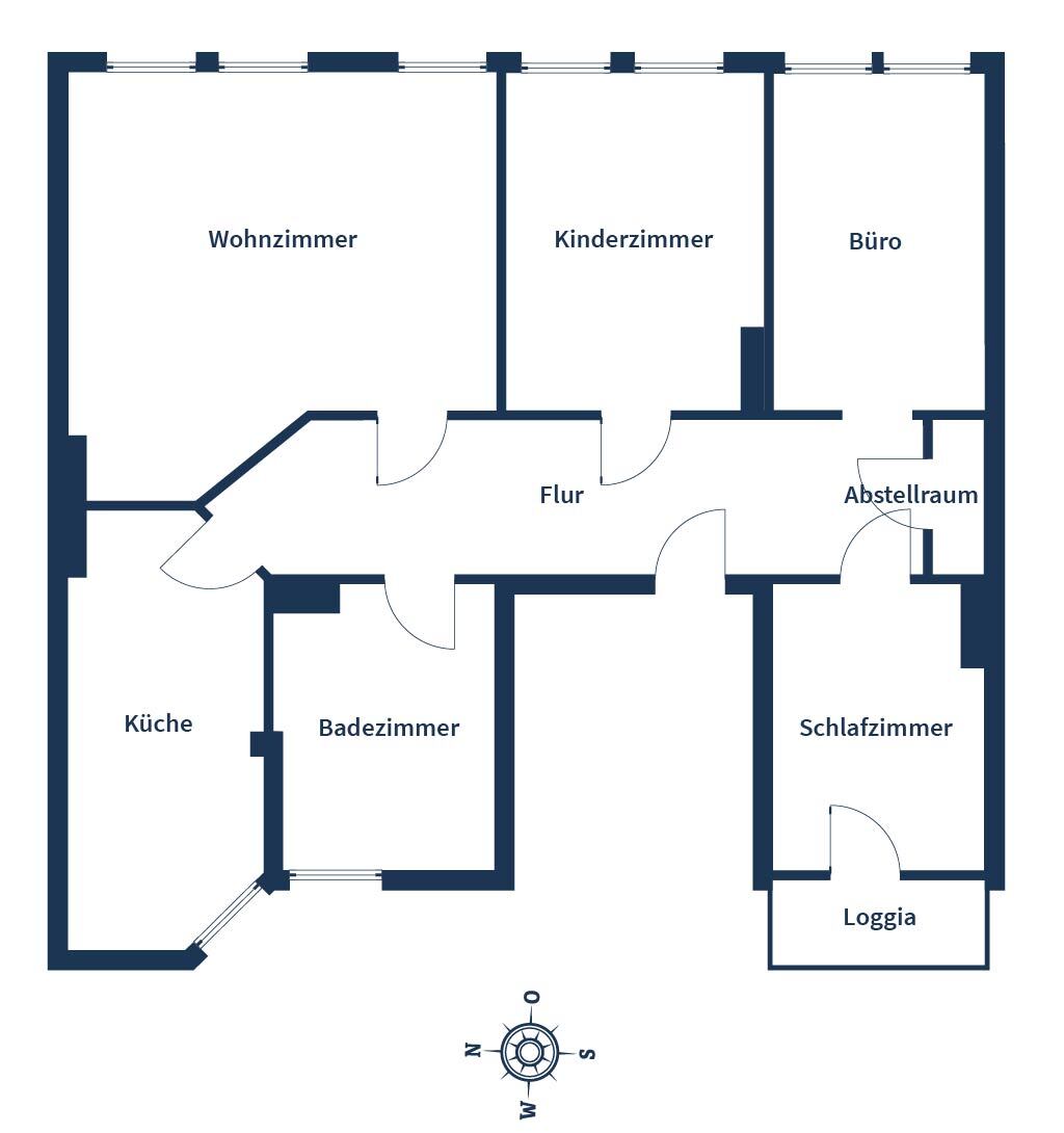 Wohnung zum Kauf 185.000 € 4 Zimmer 99 m²<br/>Wohnfläche 3.<br/>Geschoss Südliche Innenstadt Halle 06110