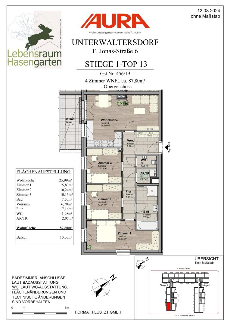 Wohnung zum Kauf 359.900 € 4 Zimmer 82 m²<br/>Wohnfläche Unterwaltersdorf 2442