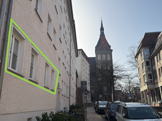 Wohnung zur Miete 505 € 2 Zimmer 47 m² Geschoss EG/4 frei ab 01.05.2026 Burgwall 42 Stadtmitte Rostock 18055