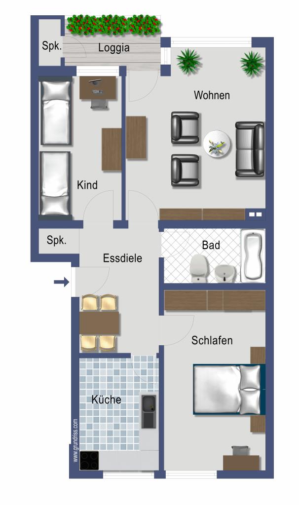 Wohnung zum Kauf provisionsfrei 205.000 € 3 Zimmer 69 m²<br/>Wohnfläche 3.<br/>Geschoss Burgstraße 71 Vingst Köln 51103