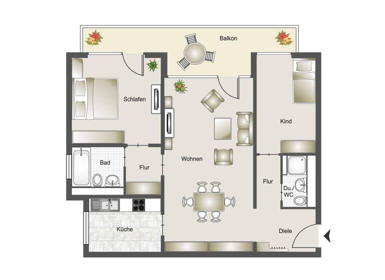 Wohnung zum Kauf 315.000 € 3 Zimmer 88,1 m² 7. Geschoss Riehl Köln 50735