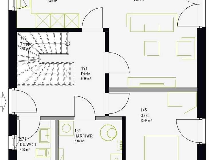 Einfamilienhaus zum Kauf - Erstbezug provisionsfrei 366.000 € 5 Zimmer 134 m² 509 m² Grundstück Narsdorf 04643