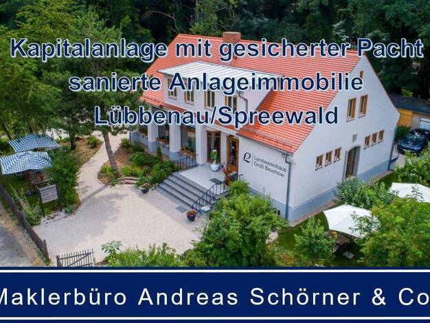 Immobilie zum Kauf als Kapitalanlage geeignet 697.000 € 9 Zimmer 260 m² 1.889 m² Grundstück Beuchower Hauptstraße 10 Groß Beuchow Lübbenau/Spreewald 03222