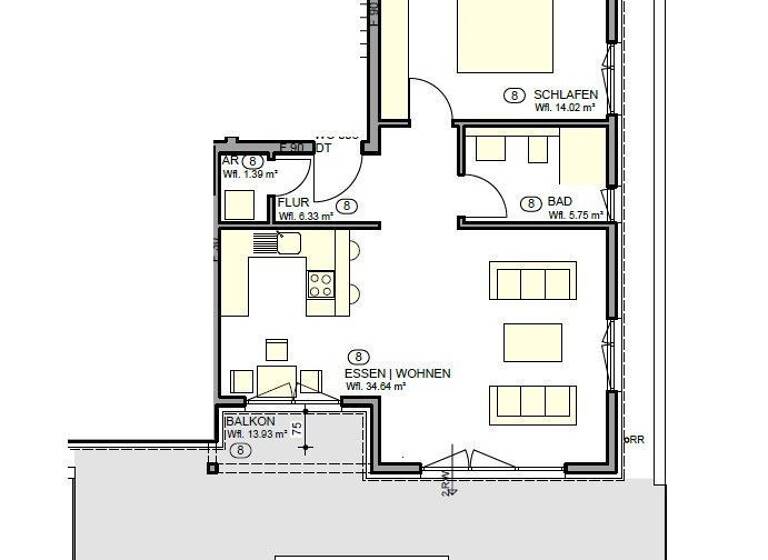 Wohnung zur Miete 836 € 2 Zimmer 76 m² 2. Geschoss frei ab 01.07.2026 Lindlar 51789