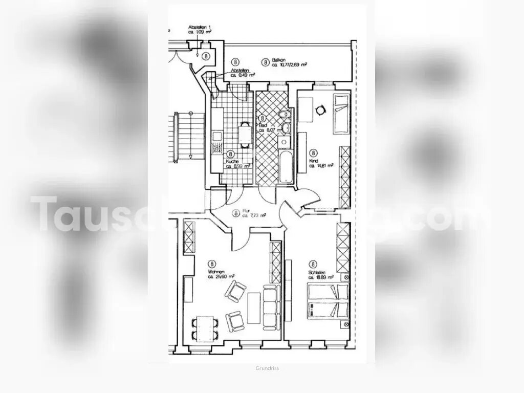 Wohnung zur Miete Tauschwohnung 665 € 3 Zimmer 87 m²<br/>Wohnfläche 3.<br/>Geschoss Neustadt-Neuschönefeld Leipzig 04317