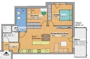 Studio zum Kauf provisionsfrei 347.280 € 3 Zimmer 85,9 m² 2. Geschoss Nürnberger Str. 16 Körle Körle 34327