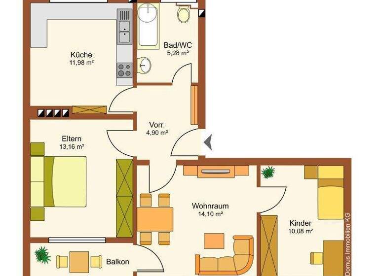 Wohnung zum Kauf 215.000 € 59,8 m² EG Lauterach 6923