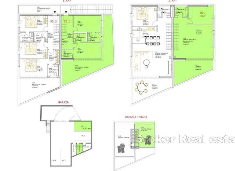Wohnung zum Kauf 960.000 € 3 Zimmer 141 m² Zadar