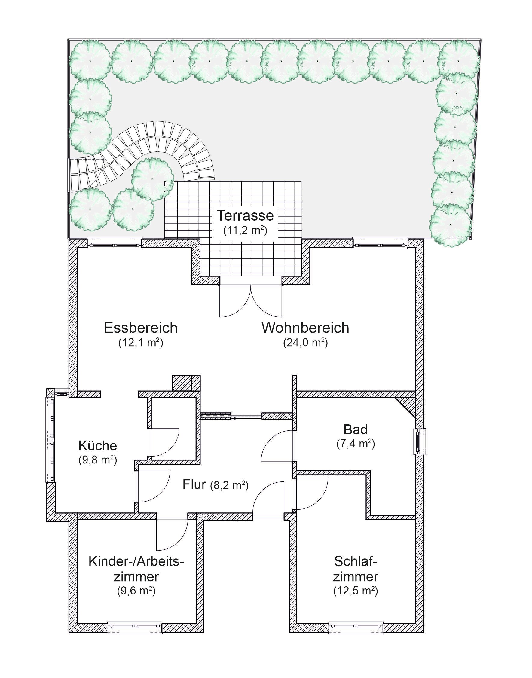 Terrassenwohnung zur Miete 2.100 € 3 Zimmer 89 m²<br/>Wohnfläche EG<br/>Geschoss ab sofort<br/>Verfügbarkeit Finsterwalderstraße Industriebezirk München 80997