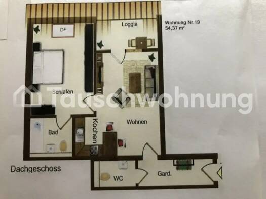 Wohnung zur Miete Tauschwohnung 385 € 2 Zimmer 55 m² 5. Geschoss Reudnitz-Thonberg Südost 04317