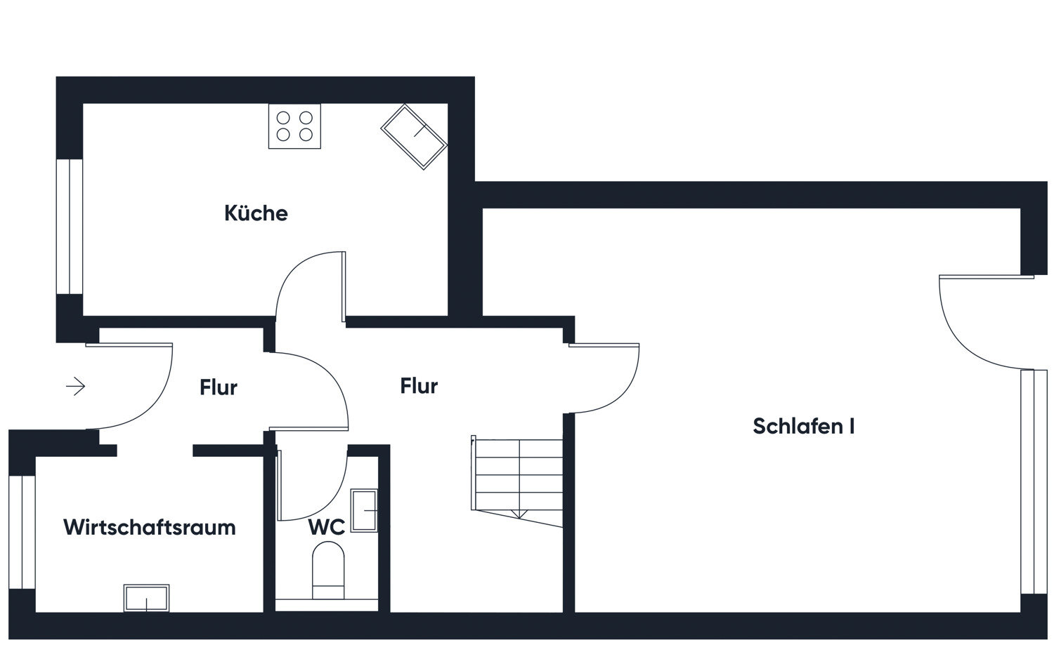 Doppelhaushälfte zum Kauf 159.900 € 4 Zimmer 117,3 m²<br/>Wohnfläche 286 m²<br/>Grundstück Barenburg Emden 26721