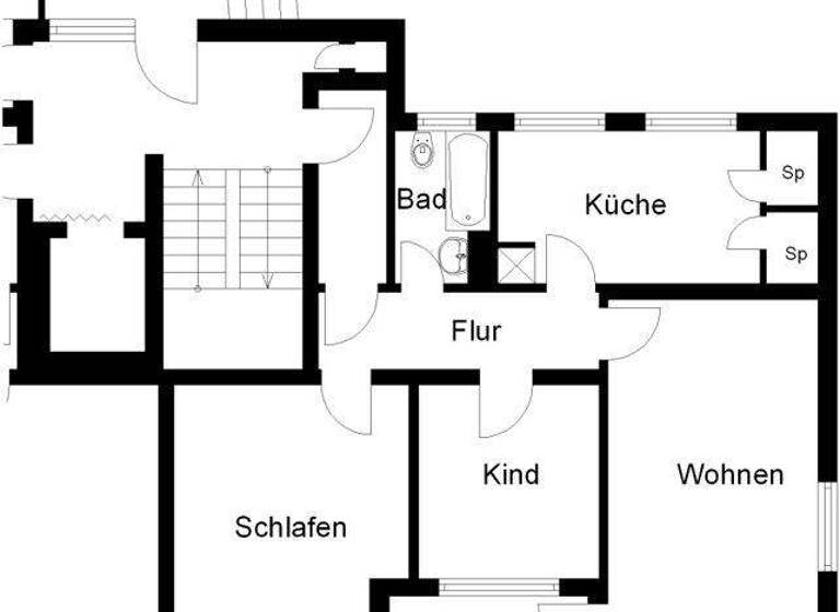 Wohnung zur Miete 760 € 3 Zimmer 74 m² frei ab 15.03.2026 Julius-Leber-Str. 8 Innenstadt Bielefeld 33615
