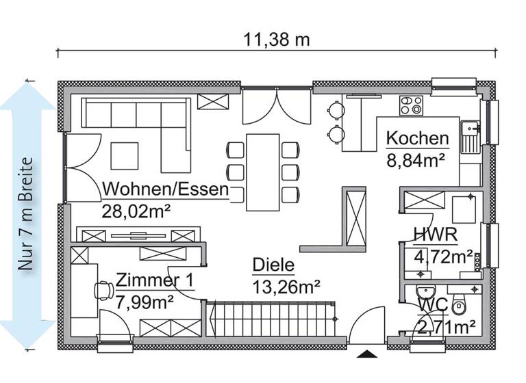 Haus zum Kauf 266.600 € 5 Zimmer 126 m² 859 m² Grundstück Kargow 17192