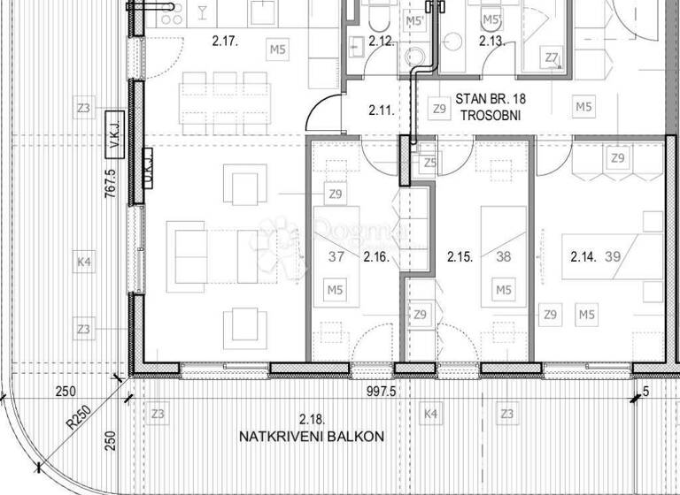 Wohnung zum Kauf 630.000 € 4 Zimmer 94 m² 2. Geschoss Znjan - Stobrec