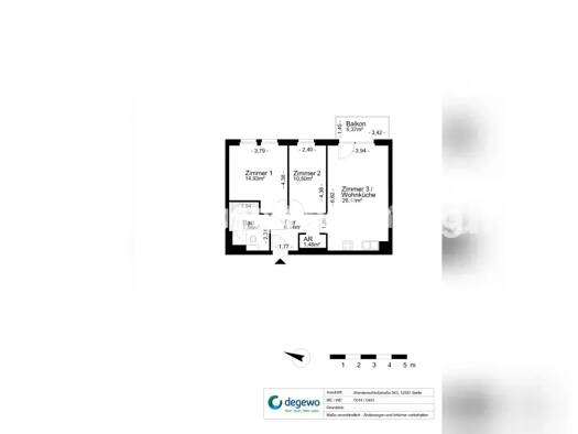 Wohnung zur Miete Tauschwohnung 912 € 3 Zimmer 70 m² 3. Geschoss Köpenick Treptow-Köpenick 12557