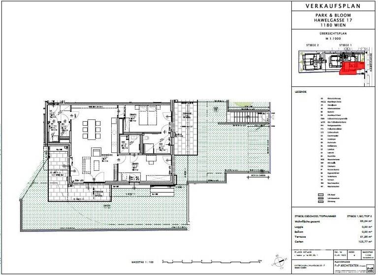 Wohnung zum Kauf - Erstbezug 711.000 € 3 Zimmer 84,7 m² EG Wien 1180