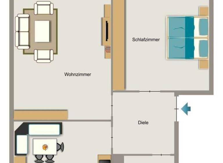 Wohnung zur Miete 457 € 2,5 Zimmer 50,1 m² EG frei ab 01.03.2026 Imbuschstraße 2 Geisbruch Kamp-Lintfort 47475