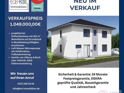 Einfamilienhaus zum Kauf 1.049.000 € 7 Zimmer 162 m² 961 m² Grundstück Markkleeberg Markkleeberg / Zöbigker 04416