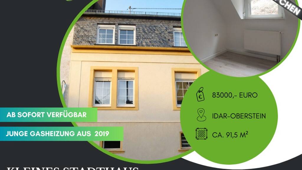 Einfamilienhaus zum Kauf 83.000 € 4 Zimmer 91 m² 135 m² Grundstück Idar-Oberstein 55743