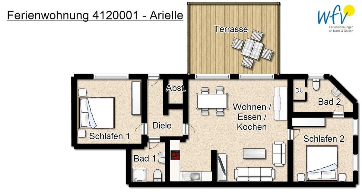 Wohnung zum Kauf 2.100.000 € 15 Zimmer 292,2 m²<br/>Wohnfläche Borkum 26757